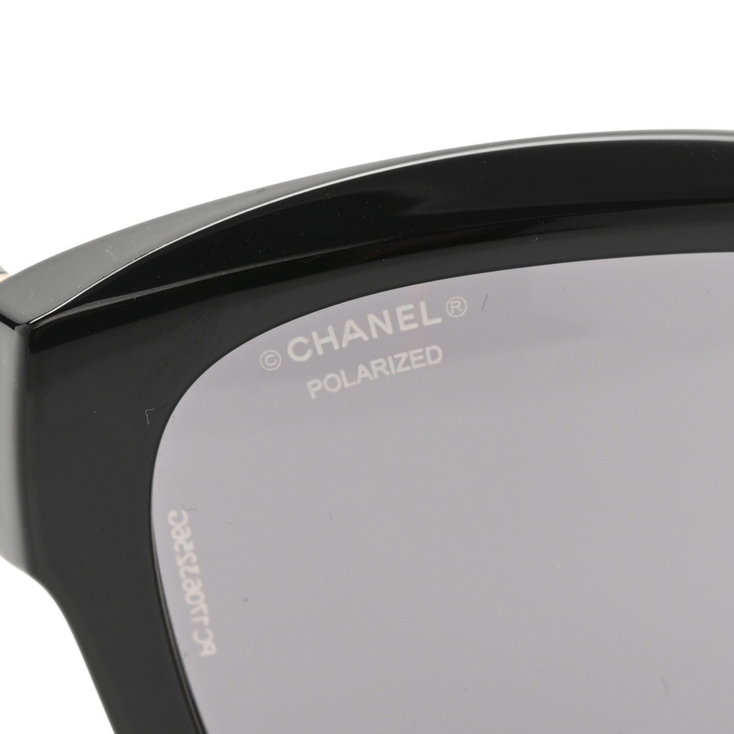 Acetate Crystal Polarized Square Folding Sunglasses 71692 Black - Image 7