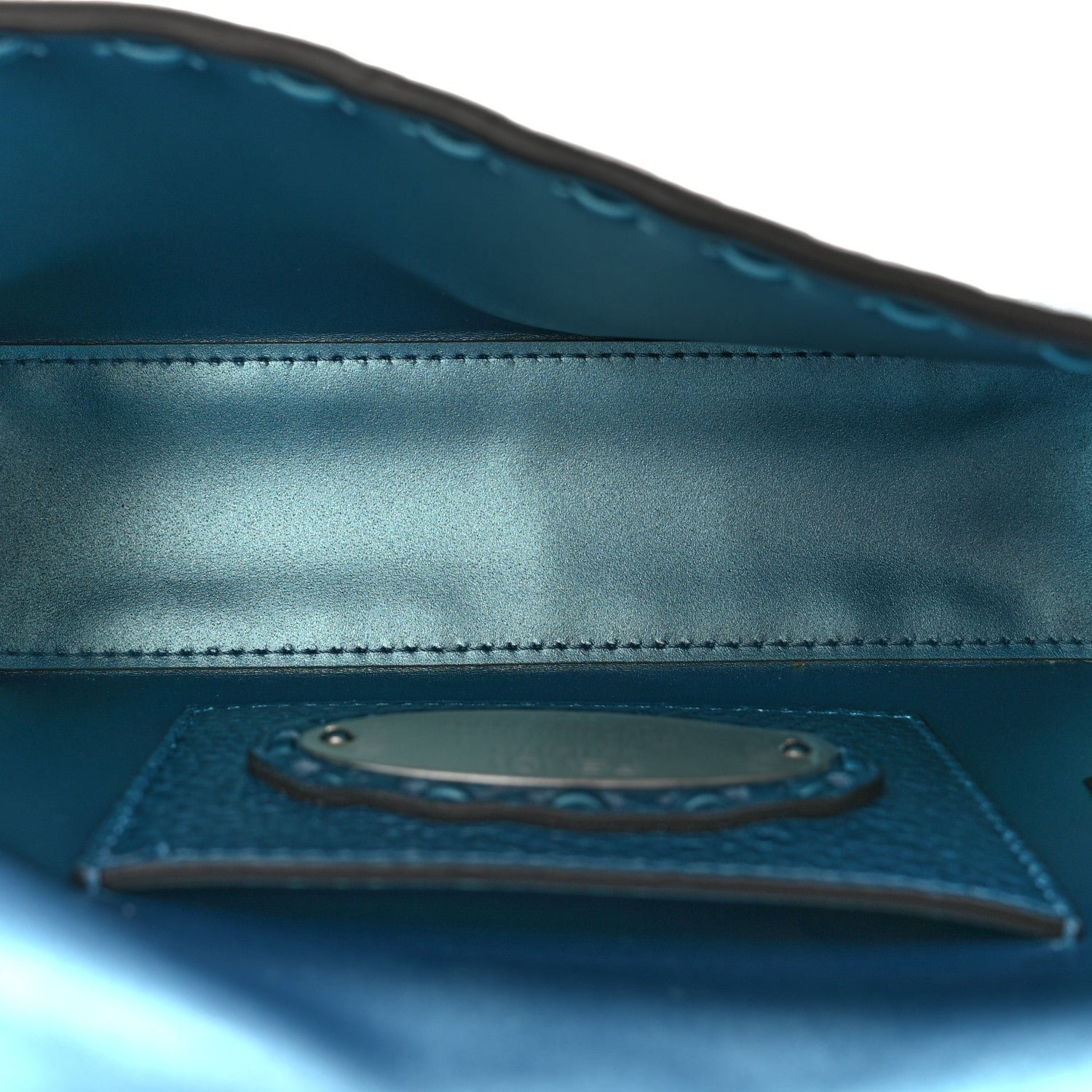 Mini Baguette Sellerissima Metallic Cuoio Roma & Tape Stitch - Image 5