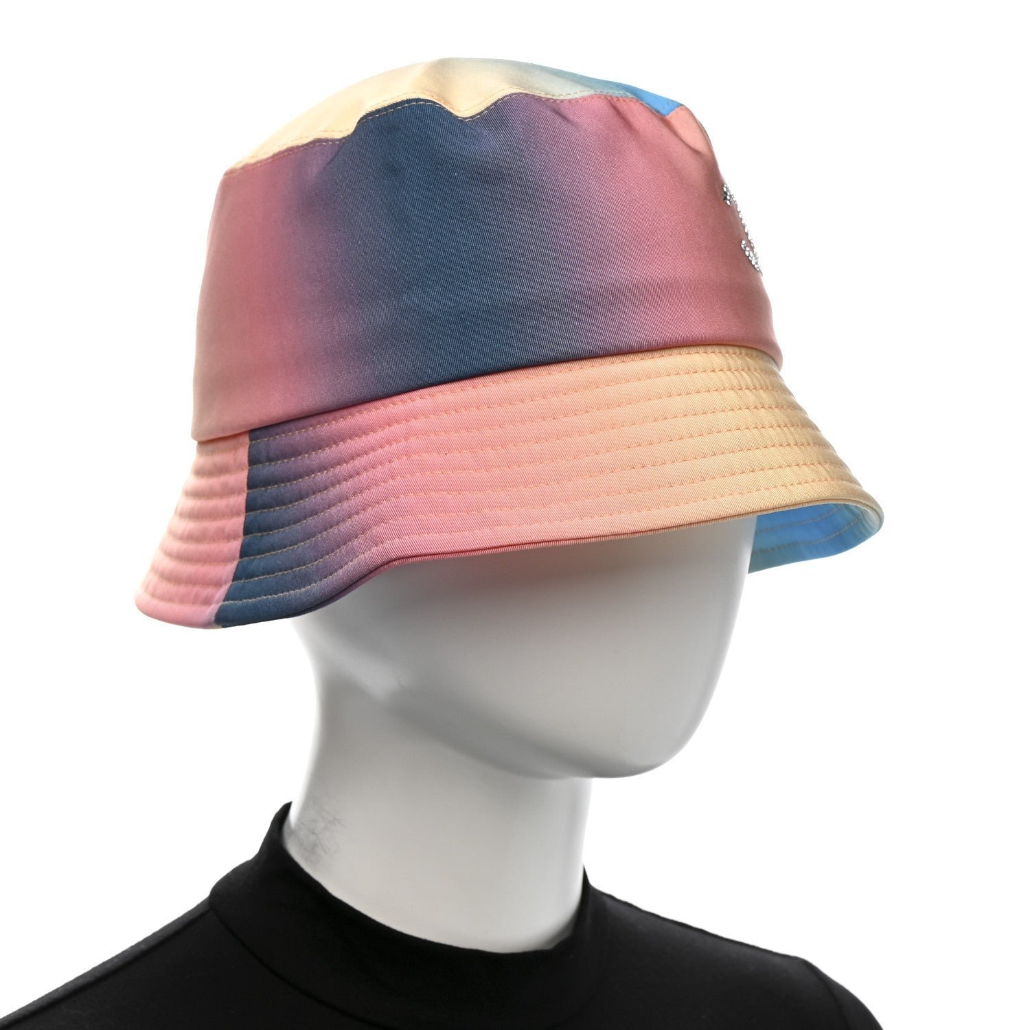 Canvas Crystal Ombre CC Bucket Hat M Pink Yellow Blue - Image 2