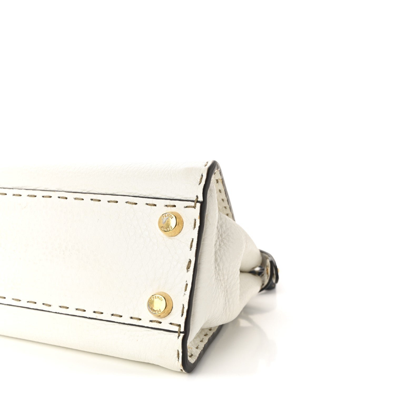 Fendi Cuoio Romano Selleria Tri-color Mini Peekaboo Iconic Satchel - Image 9