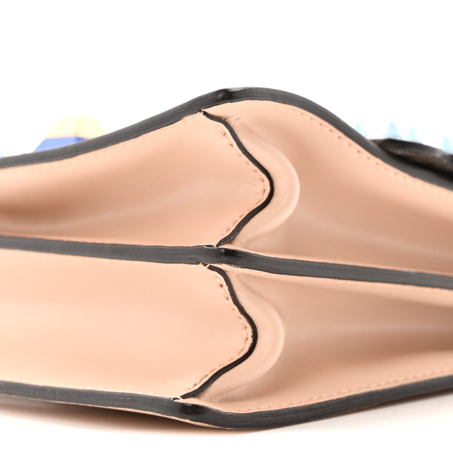 Fendi Vitello Liberty Scalloped Studded Flowers and Bows Small Kan I Shoulder Bag - Image 11