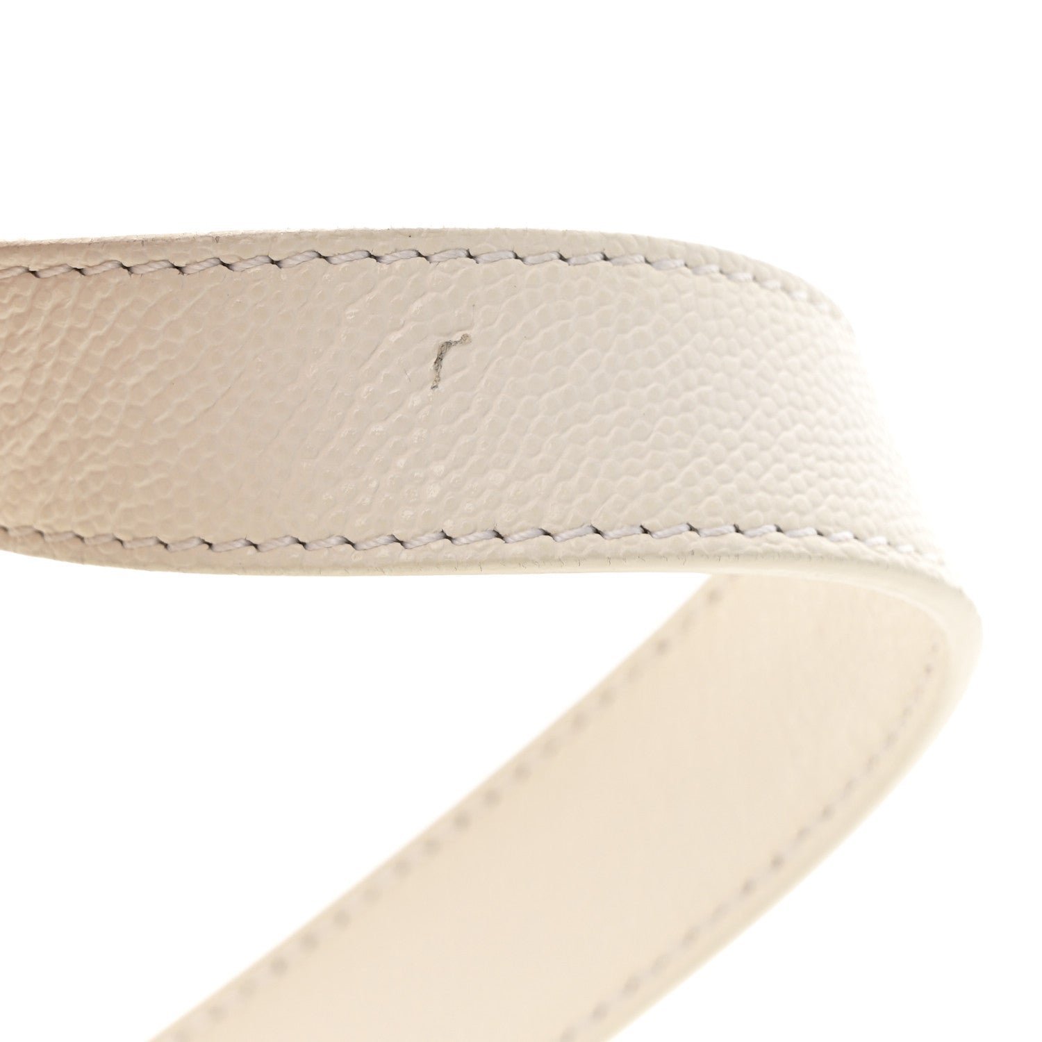 Caviar Quilted Mini Twist Your Buttons Flap White - Image 11