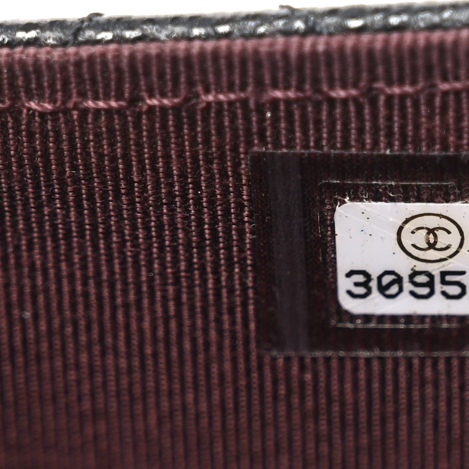 Caviar Quilted Flap Card Holder Chain Wristlet Black - Image 7