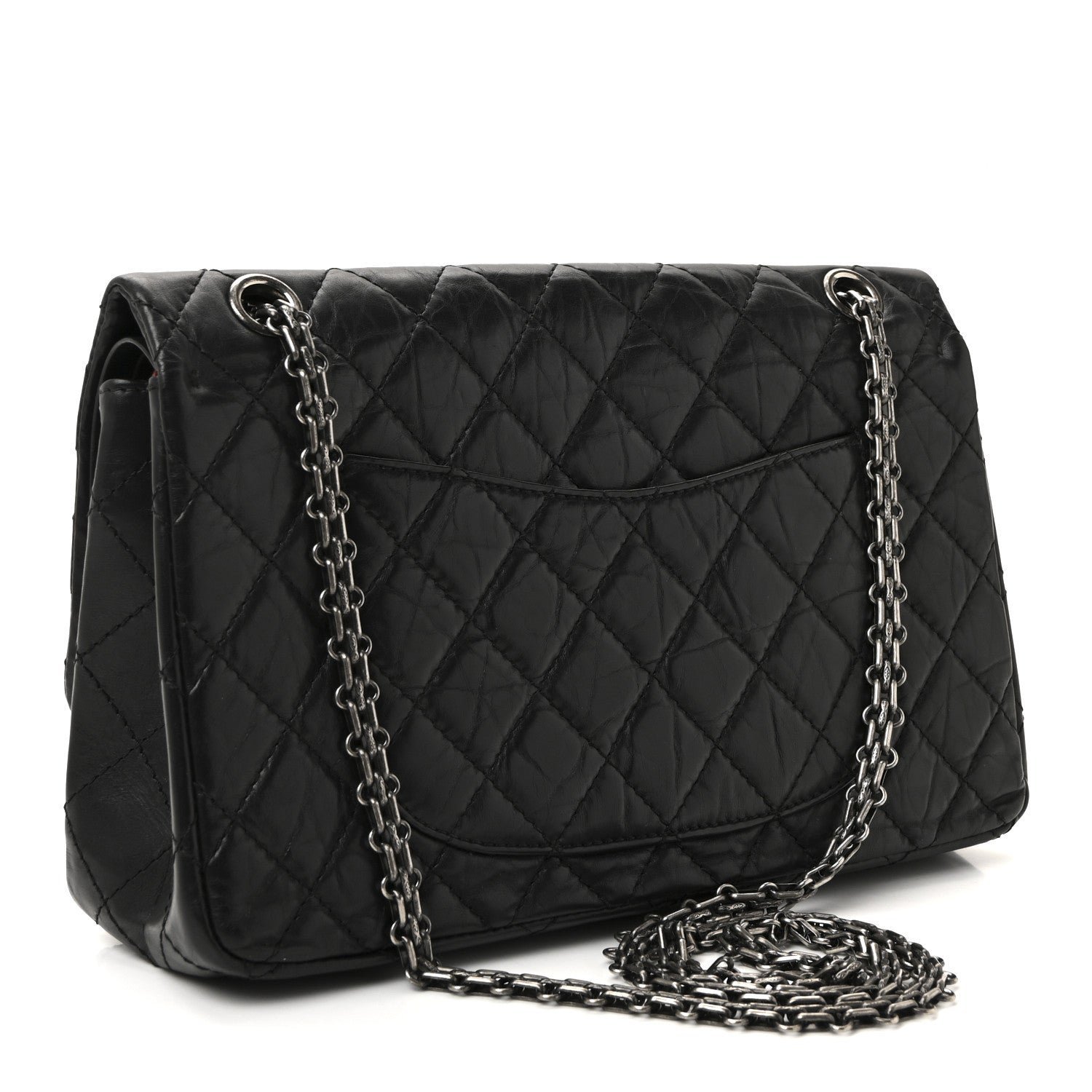 Aged Calfskin Quilted 2.55 Reissue 226 Flap Black - Image 3