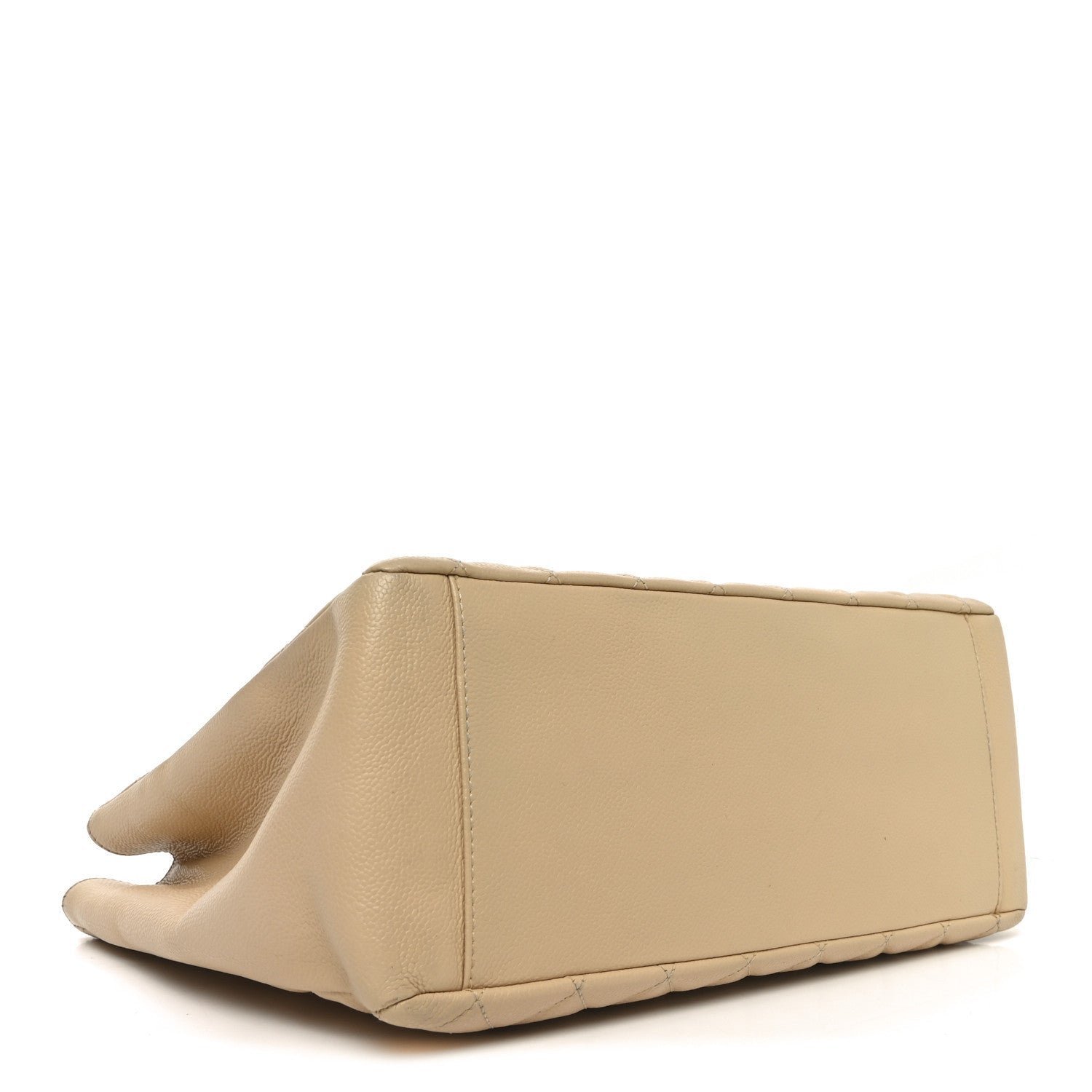 Caviar Quilted Grand Shopping Tote GST Beige - Image 4