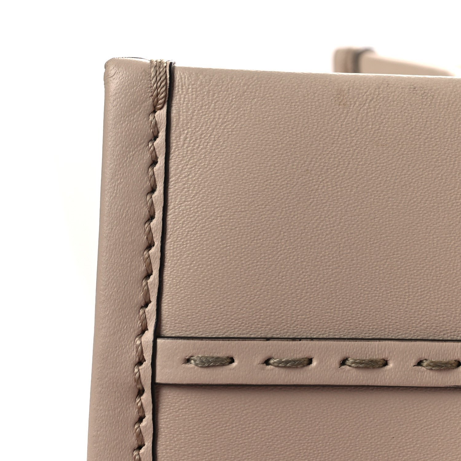 Fendi Vitello King Plexiglass Logo Embossed Medium Fendi Sunshine Shopper Tote - Image 11