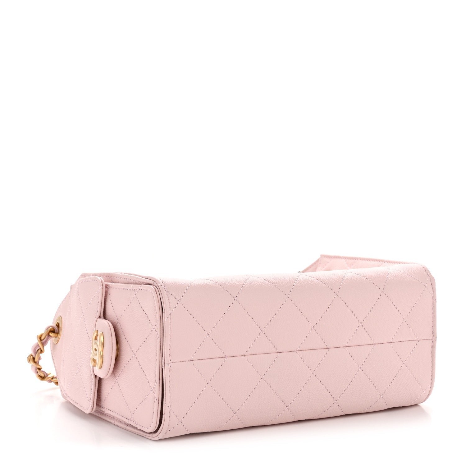Caviar Quilted Mini Chanel 25 Handbag Light Pink - Image 4