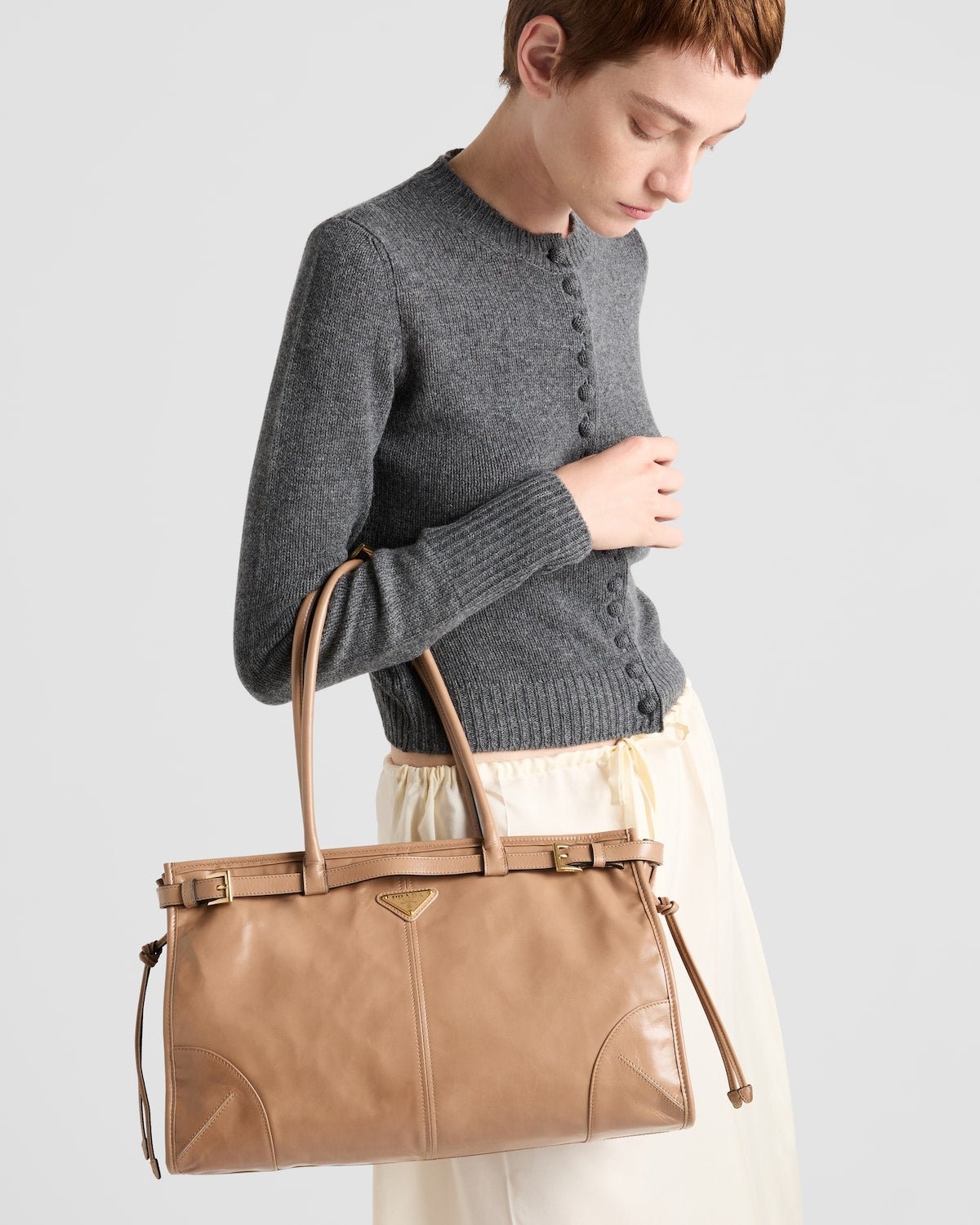 Prada Bonnie large leather handbag - Image 2