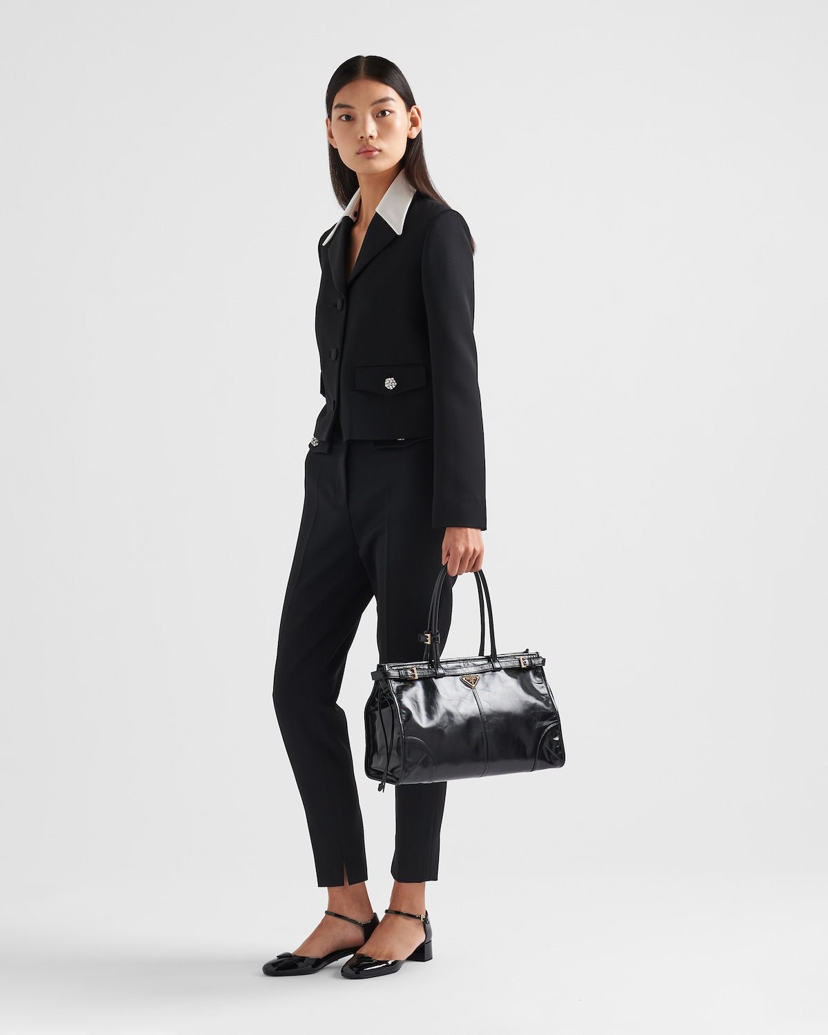 Prada Bonnie large leather handbag - Image 18