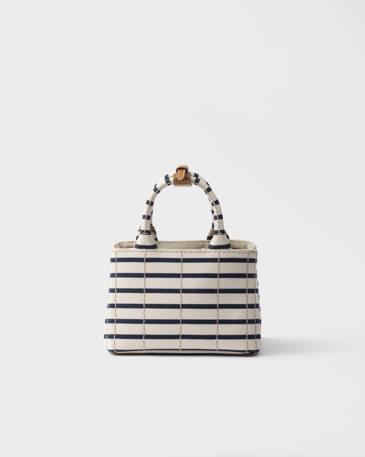 Prada Jardinière Striped Cotton Canvas Mini-bag - Image 8
