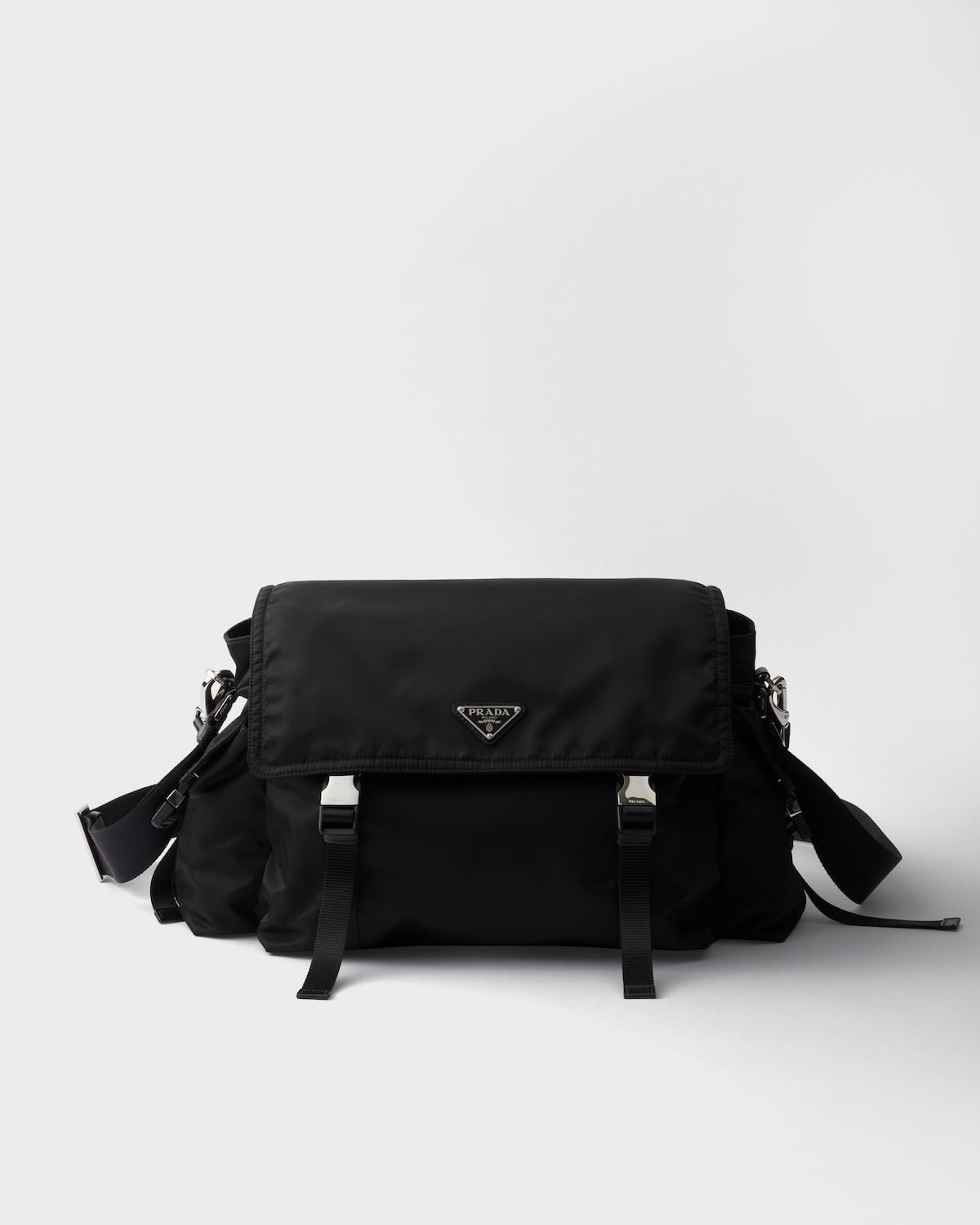 Prada Explore Re-nylon And Leather Bag