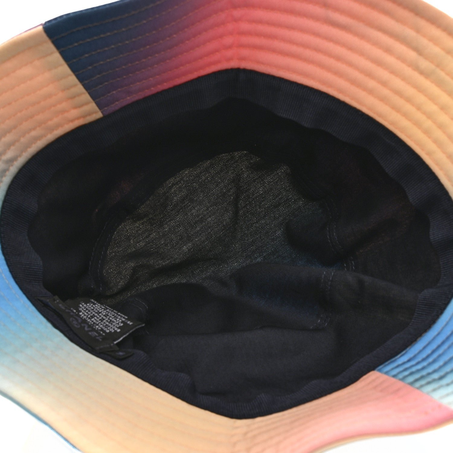 Canvas Crystal Ombre CC Bucket Hat M Pink Yellow Blue - Image 7