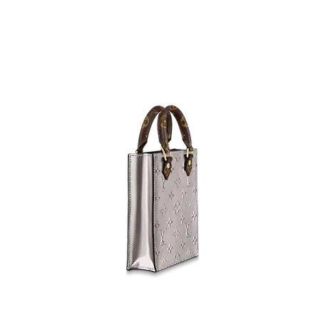 Louis Vuitton Petit Sac Plat Bag Rose Ballerine Grey - Image 3