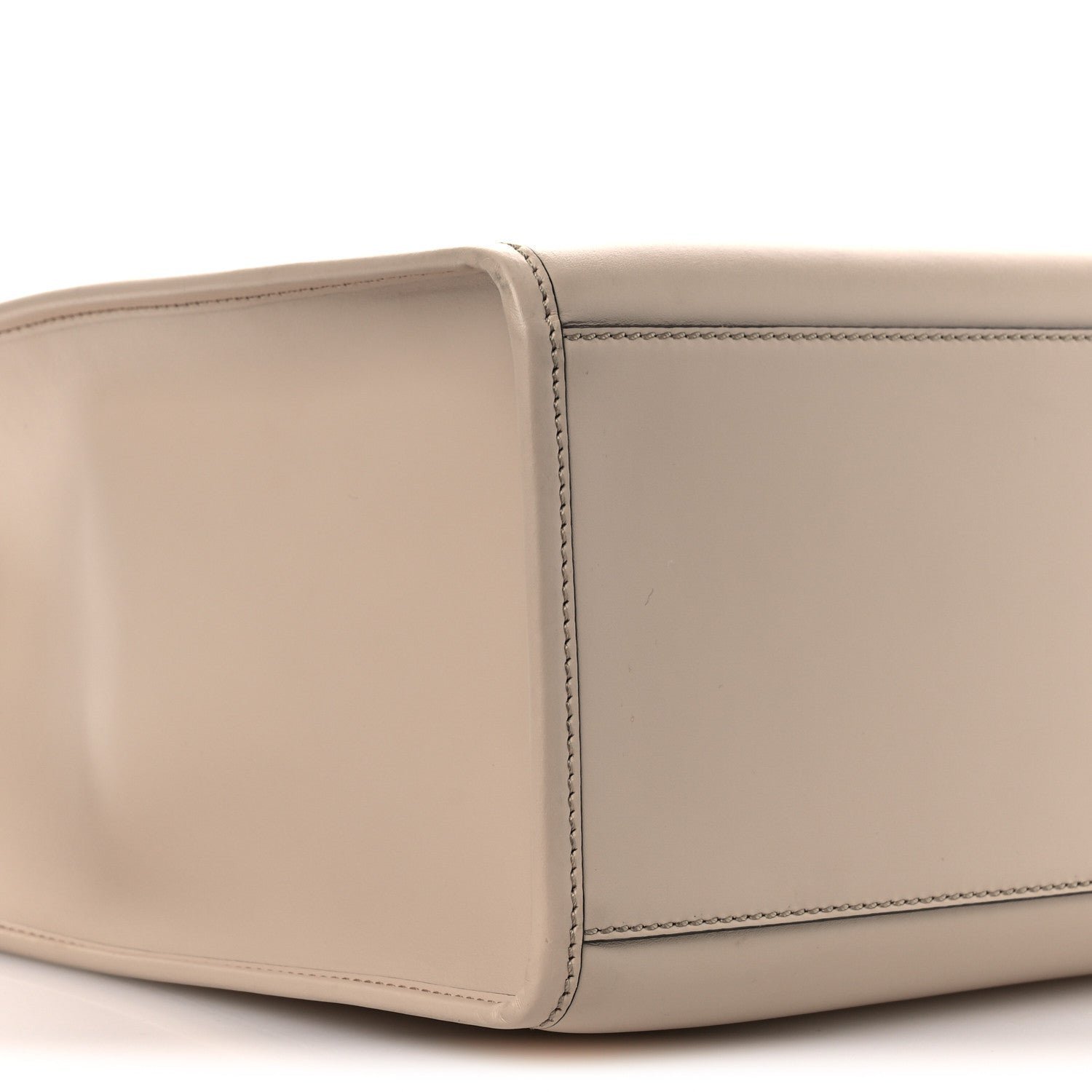 Fendi Vitello King Plexiglass Logo Embossed Medium Fendi Sunshine Shopper Tote - Image 8