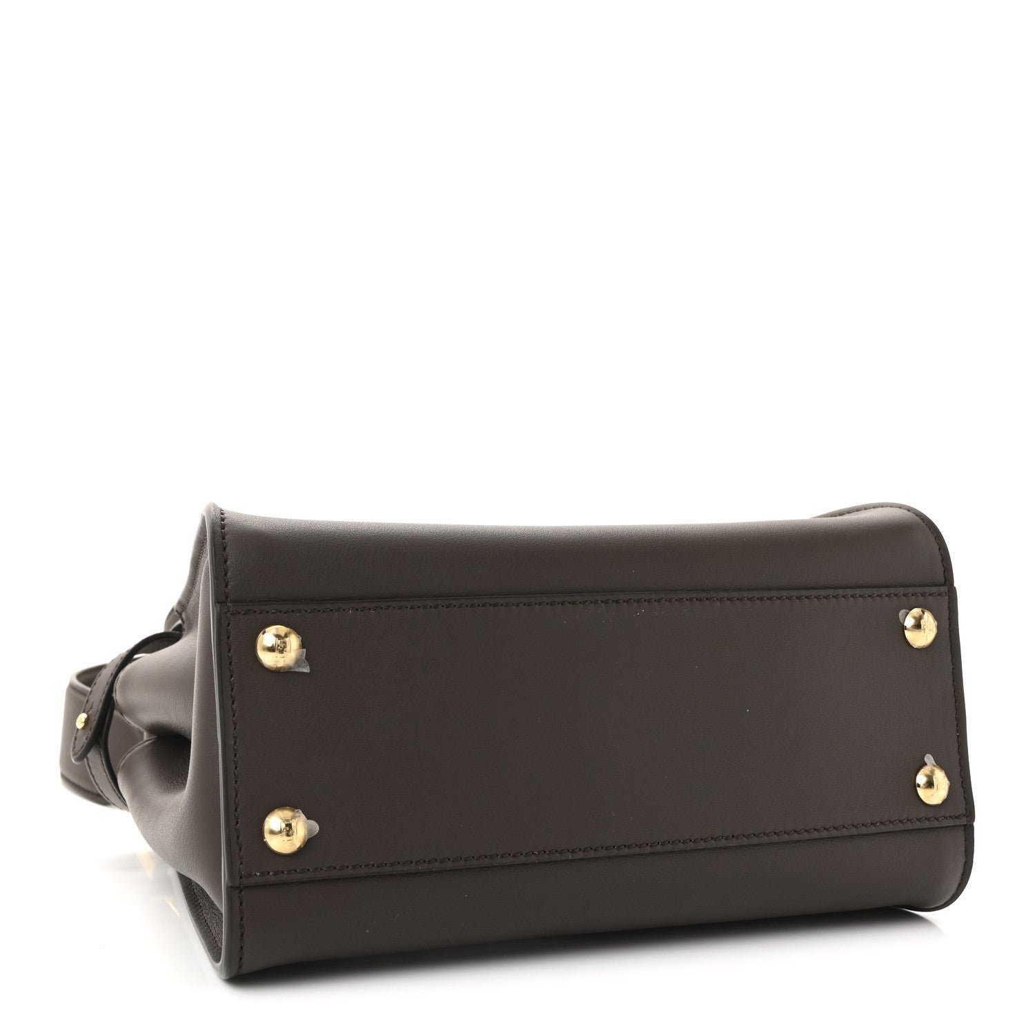 Fendi Vitello Seta Suede FF Mini Peekaboo Iconic Satchel - Image 4