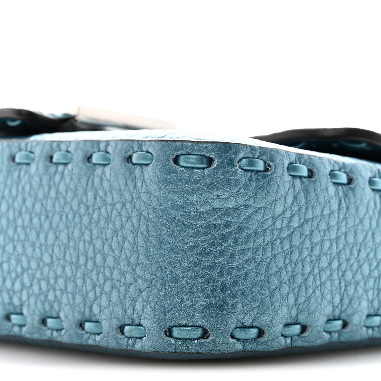 Mini Baguette Sellerissima Metallic Cuoio Roma & Tape Stitch - Image 9