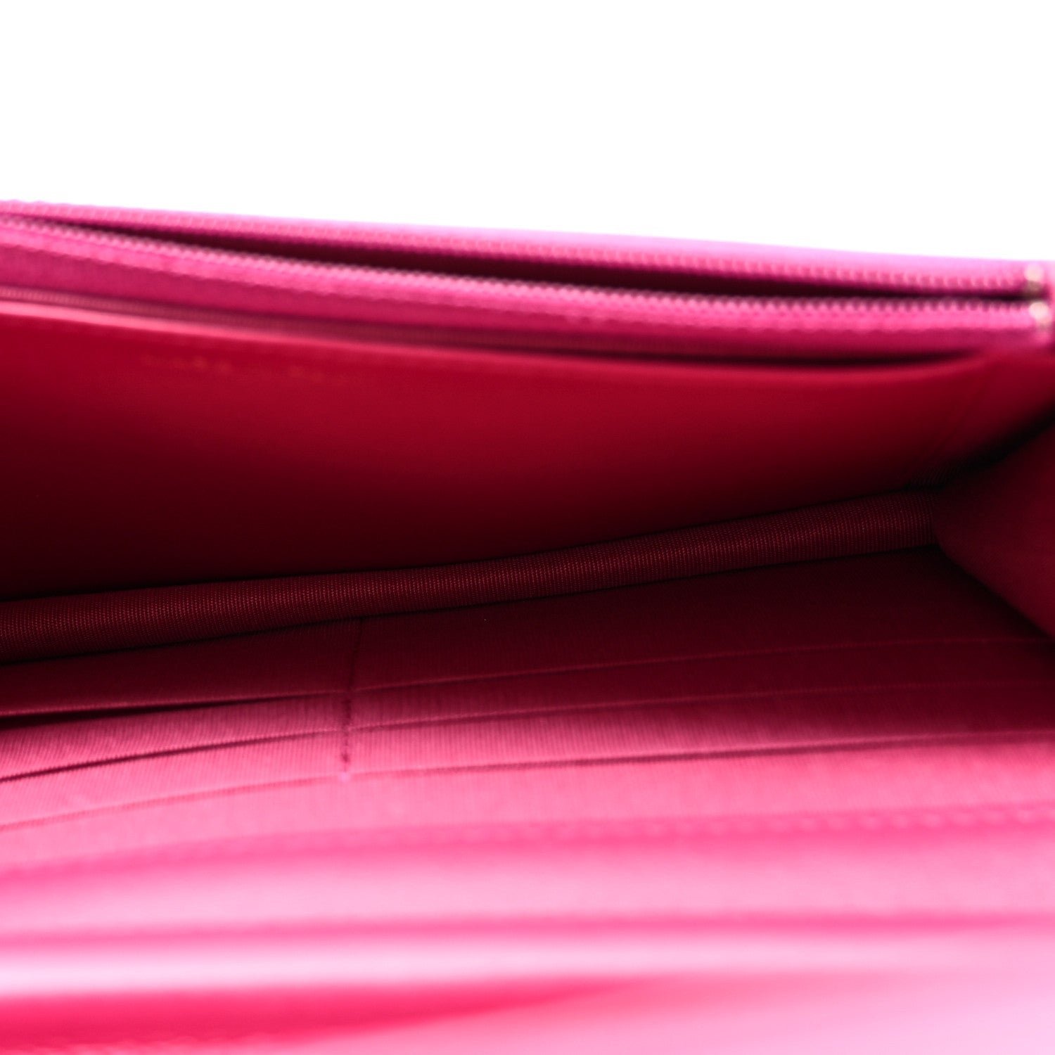 Caviar Quilted Boy Wallet On Chain WOC Fuchsia - Image 5