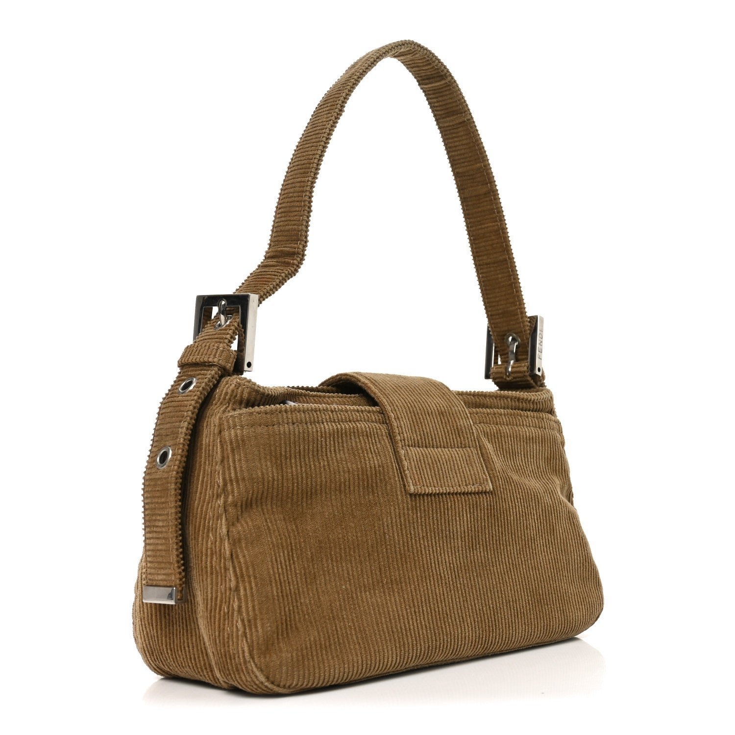 Fendi Corduroy Baguette Small Shoulder Bag - Image 3