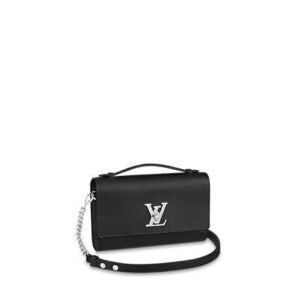 Louis Vuitton Lockme Clutch Black