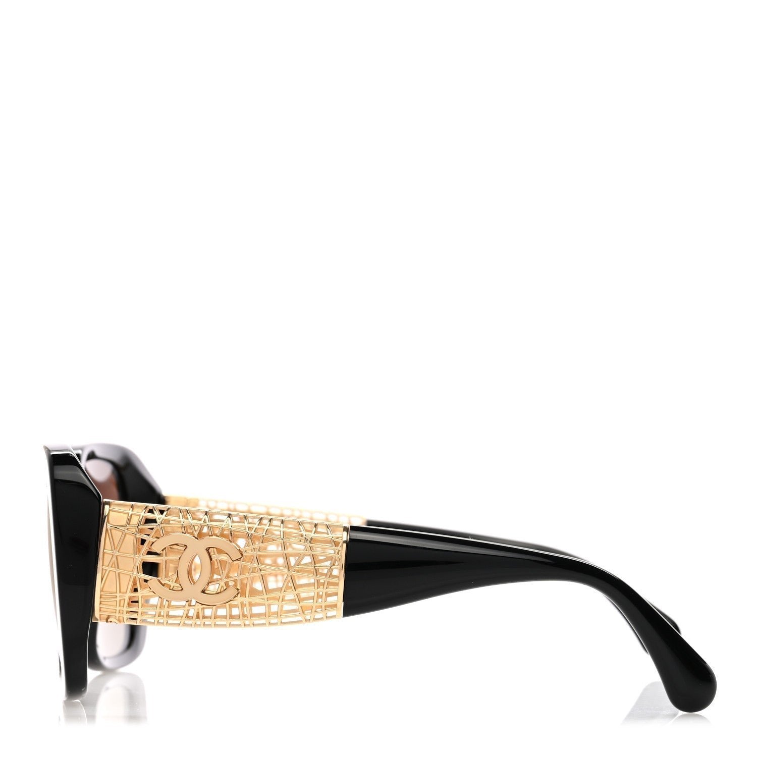 Acetate Metal Polarized Square Sunglasses 5532 Black - Image 3