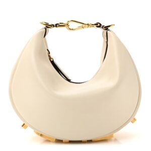 Fendi Vitello Grace Matte Mini Fendigraphy Hobo Bag