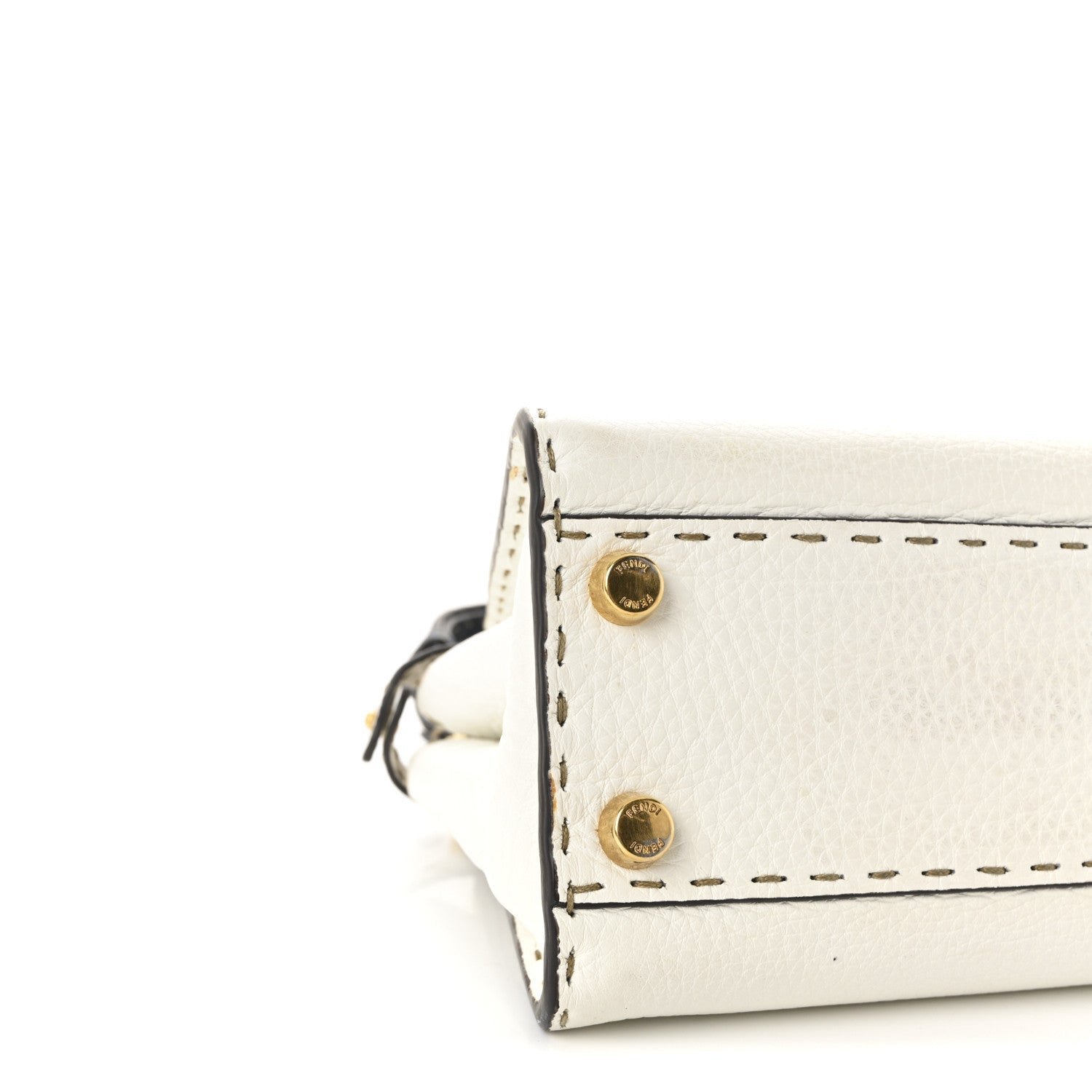 Fendi Cuoio Romano Selleria Tri-color Mini Peekaboo Iconic Satchel - Image 8