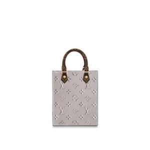 Louis Vuitton Petit Sac Plat Bag Rose Ballerine Grey