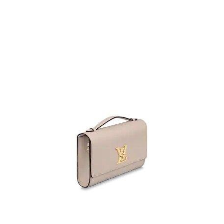 Louis Vuitton Lockme Clutch Greige - Image 3