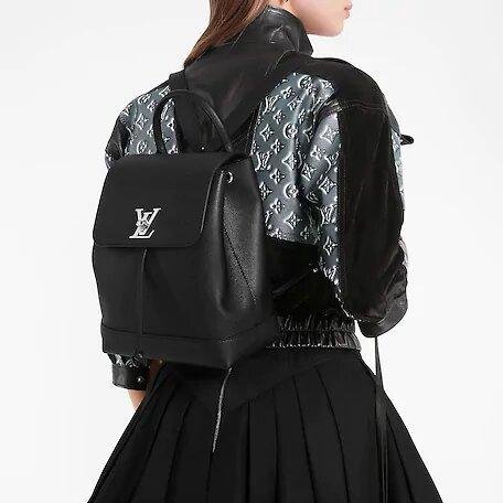 Louis Vuitton Lockme Backpack Black - Image 3
