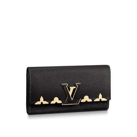 Louis Vuitton Capucines Wallet Black