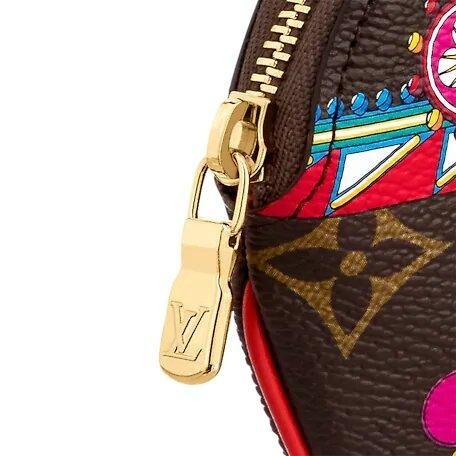 Louis Vuitton Round Coin Purse Rouge Coquelicot Red - Image 4