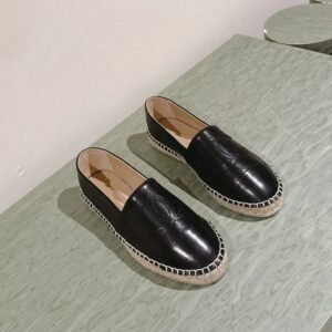 espadrilles all black calfskin