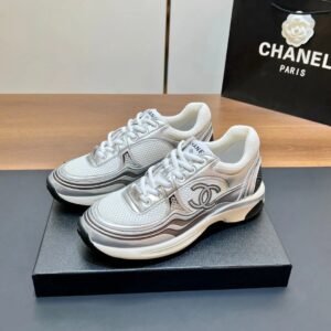 cc sneaker in white mesh fabric print logo 149838