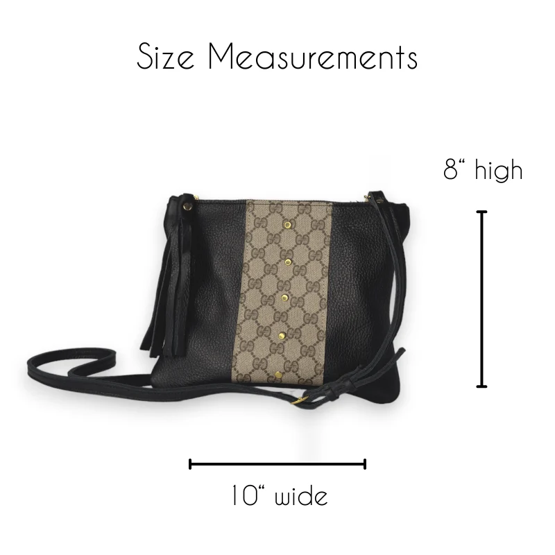 Upcycled Gucci Caroline Crossbody In Black Leather - Image 6